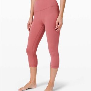 Lululemon Align Crop *21”, Brier Rose, Size 4